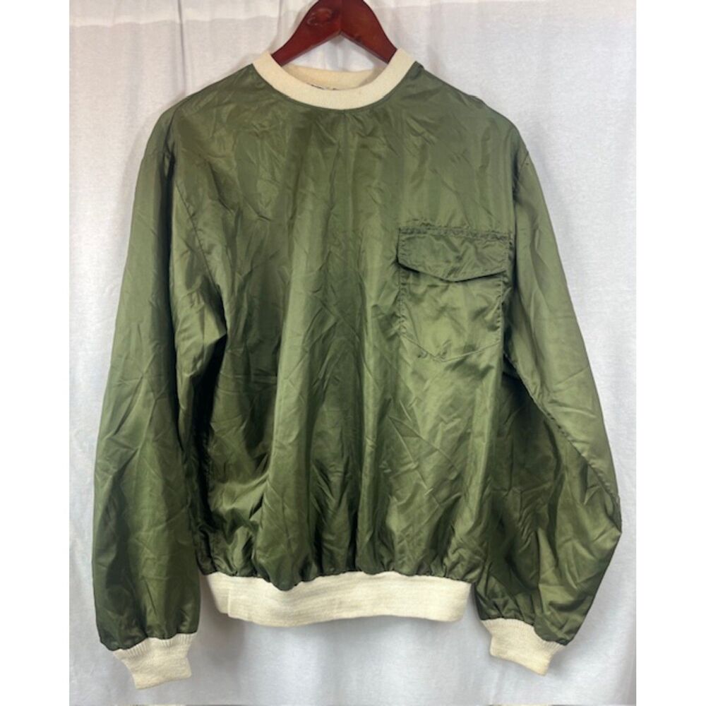 True Vintage 60s Peters Whaler Pullover Windbreaker Army Green sz L